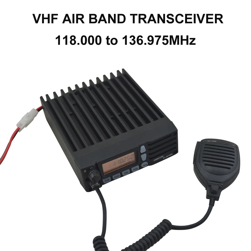 VHF AIR BAND мобильное радио 118,000-136,975 МГц Мобильный приемопередатчик автомобиля двухстороннее радио walkie talkie FL-M1000A