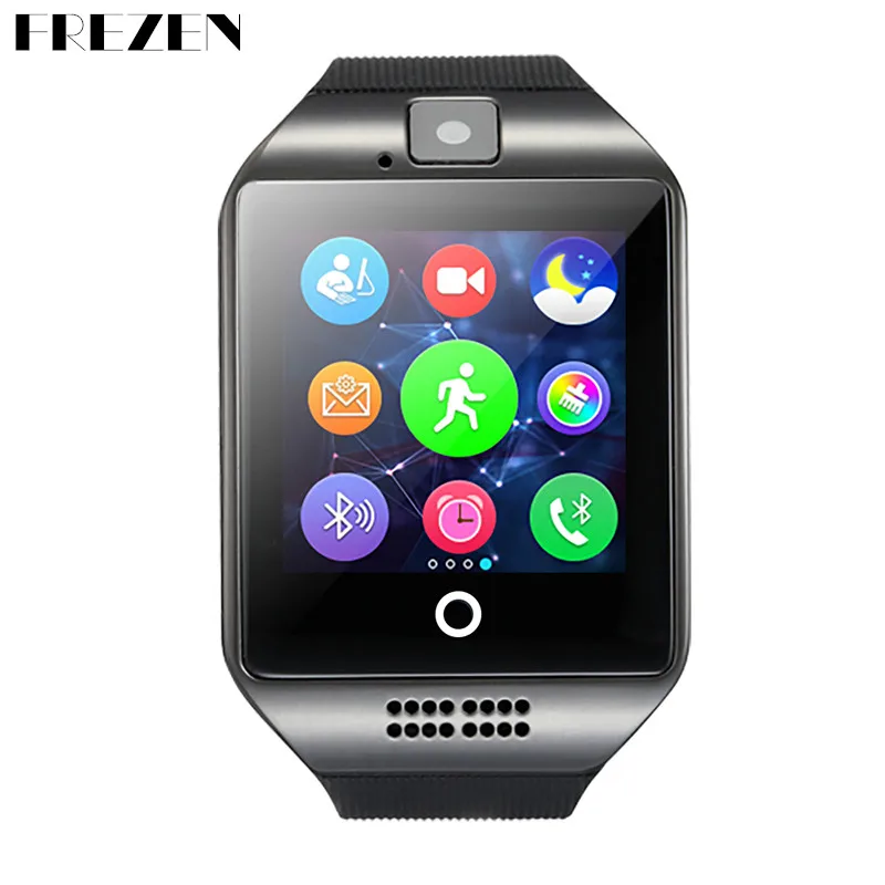 

FREZEN Bluetooth Smart Watch Q18 Watch With Camera MP3 Smartwatch Support SIM TF Card For Android Phone PK DZ09 A1 GT08 U8