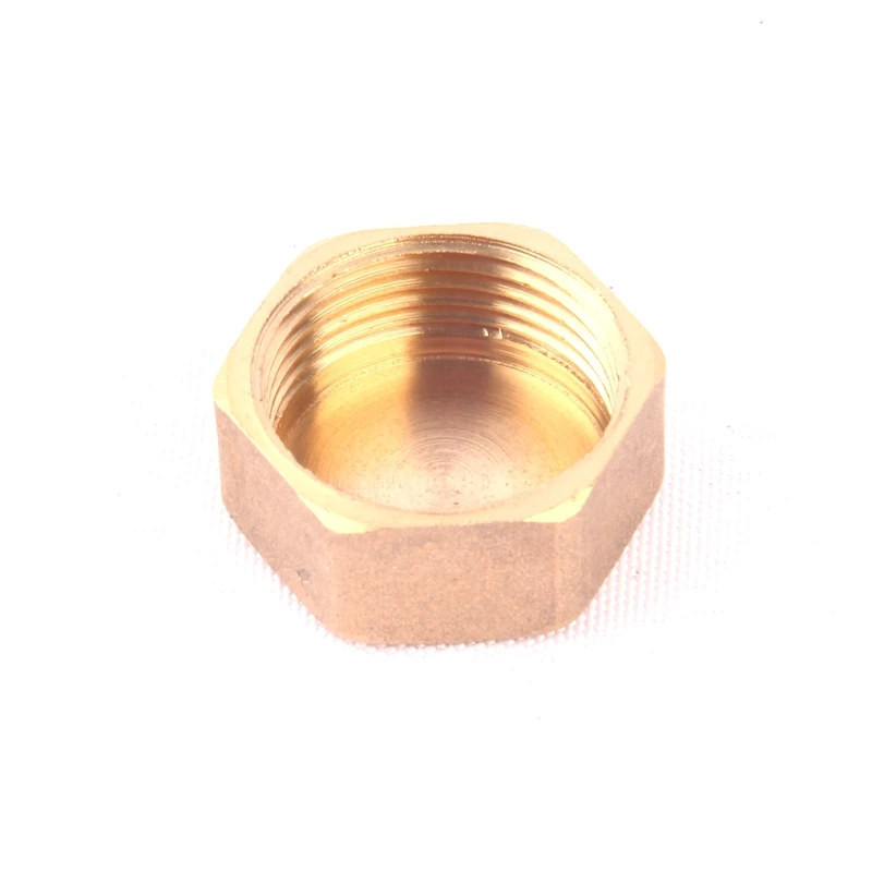 2 pcs الأخضر الإبهام 3/4 بوصة النحاس نهاية كاب المنزل حديقة وصلات المواسير الإناث موضوع النحاس خرطوم التوصيل