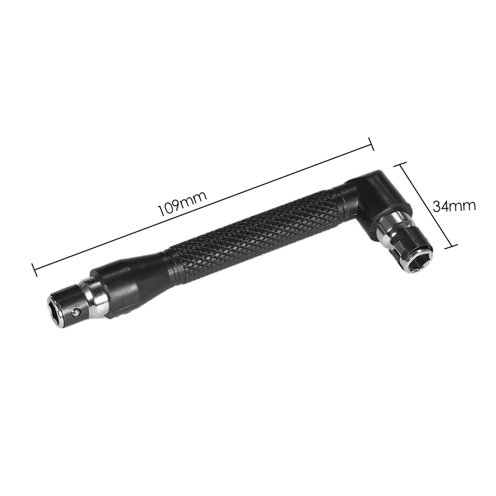 

2 in1 multitool L-shaped Angle Head Socket Wrench + 1/4 Inch Screwdriver Bits Holder Double-head Screwdriver hand repair tools