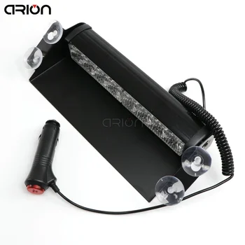 

3Pcs/lot High Power Red Blue Amber White 8 LED Strobe Flash Warning EMS Police Car Light Flashing Firemen Fog 8LED Lights