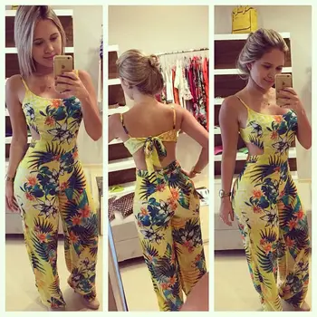 

Fashion Jumpsuit Women 2018 New Sexy Women Backless Party Jumpsuit Playsuit Bodycon Romper Trousers Clubwear
