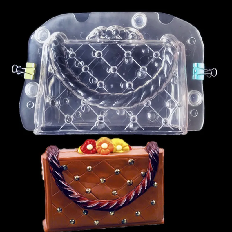 plastic baking molds Lady's small bag, candy cake mold baking DIY