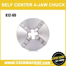 K12-80 4 кулачковый патрон/80 мм патрон для токарного станка с ручным управлением/4-кулачковый Самоцентрирующийся патрон