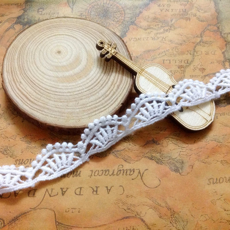 

20 ярдов, 1,4 см, ширина 0,55 дюйма, искусственная хлопковая кружевная отделочная лента 15900L4K618