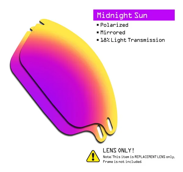 SmartVLT поляризованные Сменные линзы для Окли быстрые солнечные очки к куртке-несколько вариантов - Цвет линз: Midnight Sun