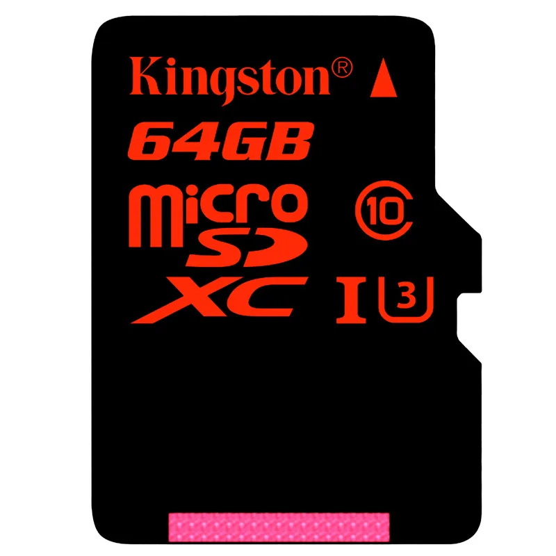 Kingston Micro SD карта 32 Гб microSDHC UHS-I U3 карт памяти 64 ГБ, класс скорости 10 90 МБ/с., мicro SD, TF карта 128 ГБ Поддержка HD 3D видео в формате 4K