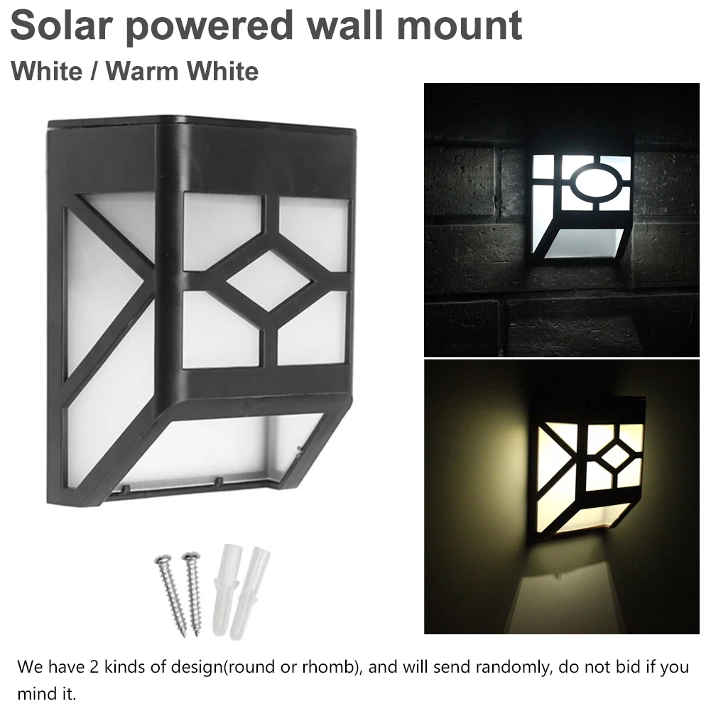 TSLEEN 2x настенный монтируемый светодиодный фонарь с солнечной батареей, садовая дорожка для ограды, двора, наружные огни Светодиодный Солнечный фонарь наружные фонари