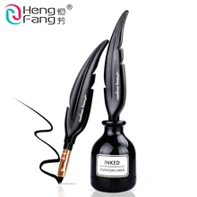 Hengfang перо Форма воздушная подушка жидкая подводка для глаз карандаши водонепроницаемый длительный гладкий черный макияж подводка для глаз Ручка косметика