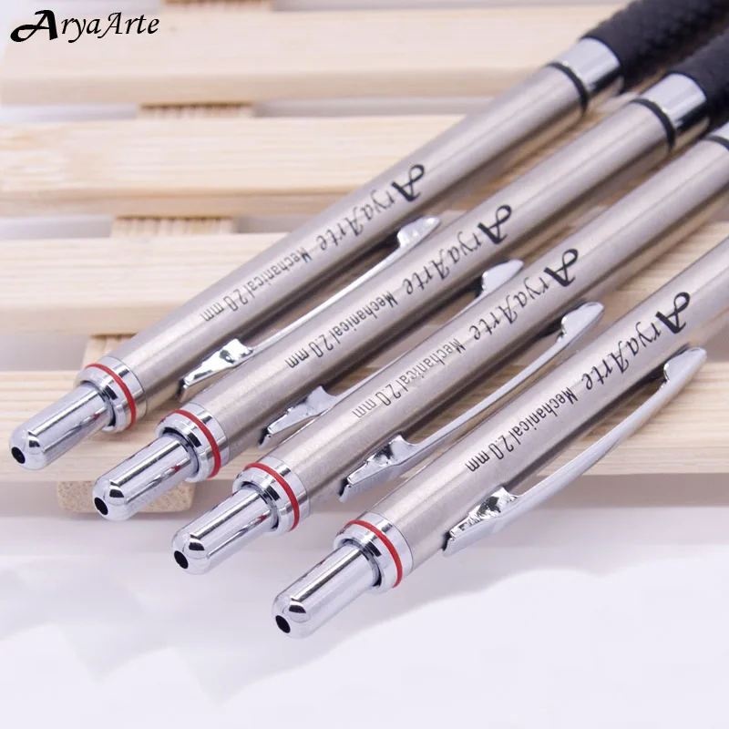 

2.0 mm Metal Automatic/Mechanical Pencils simple lead holder Steel not Staedtler Office School Supplies Stationery Art Supplies