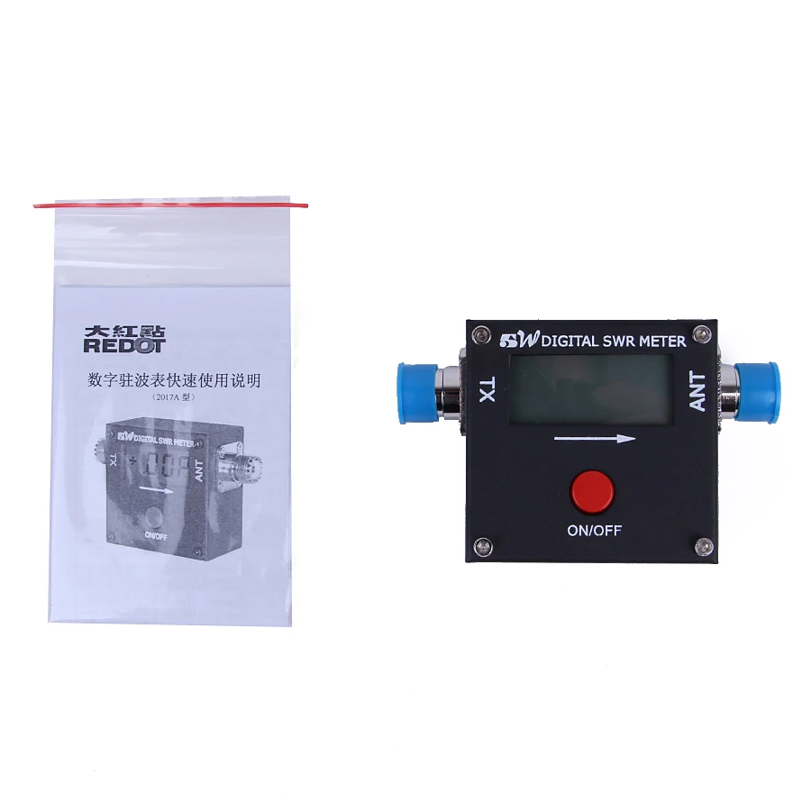 Two Way Radio Accessories REDOT 2017A 1.6 - 60MHz 199W Mini Digital VHF UHF SWR Power Meter