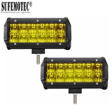 2 шт. 5D 7 дюймов 60 Вт светодиодный рабочий светильник для трактора, лодки, внедорожника 4WD 4x4, грузовика, вездехода, внедорожника, 12 В, 24 В, противотуманная фара, светильник s