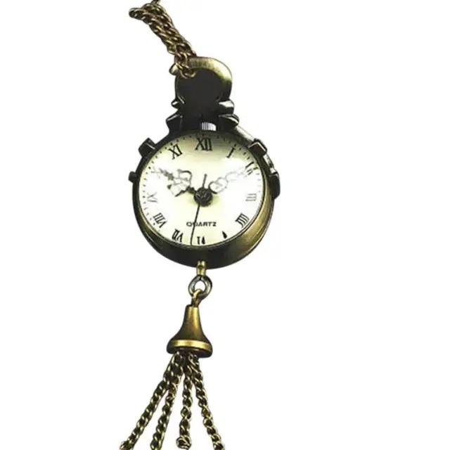 Timezone #25 Retro Bronze Quartz Ball Glass Pocket Watch Necklace Chain Steampun Timezone #25 Retro Bronze Quartz Ball Glass Pocket Watch Necklace Chain Steampun