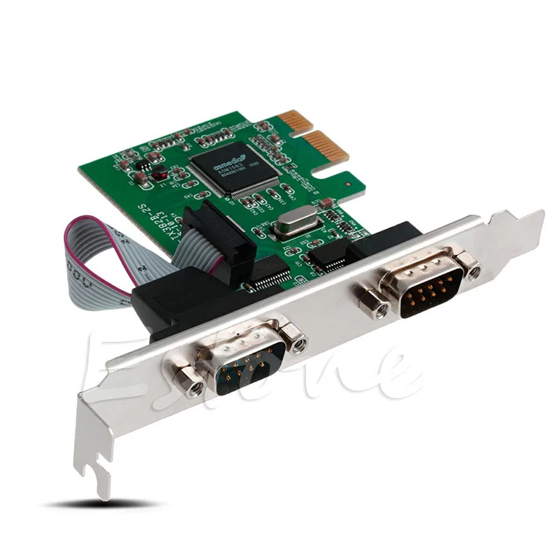 Высокое качество Plug And Play PCI-E PCI двойной серийный DB9 RS232 Экспресс серийный контроллер 2-Порты и разъёмы адаптера+ компакт-диск с драйверами