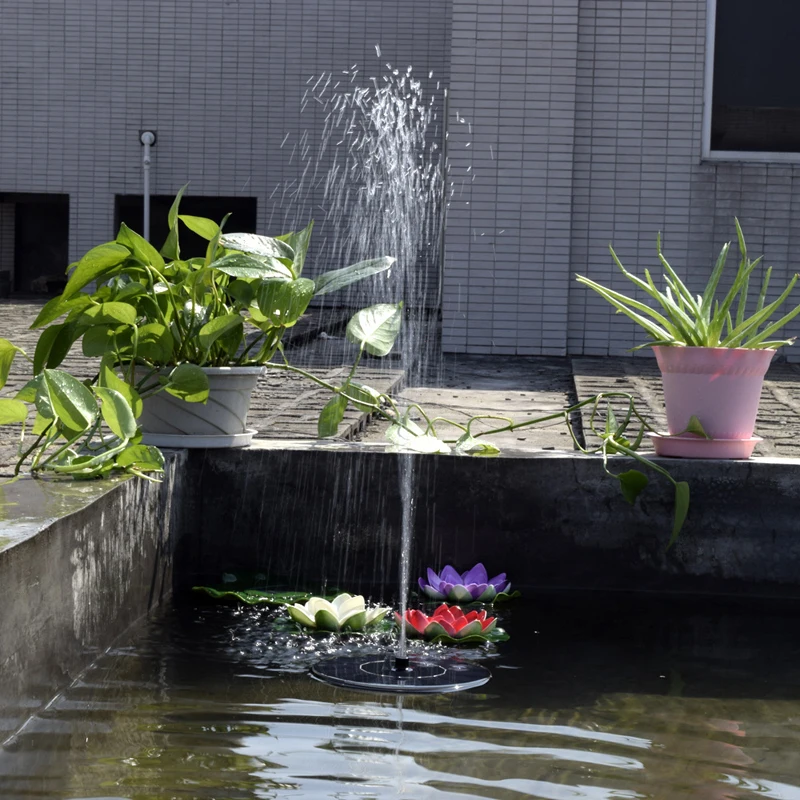 Hot Sale New Arrival 7V Floating Water Pump Solar Panel Garden Plants Watering Power Fountain Pool Garde Decoration