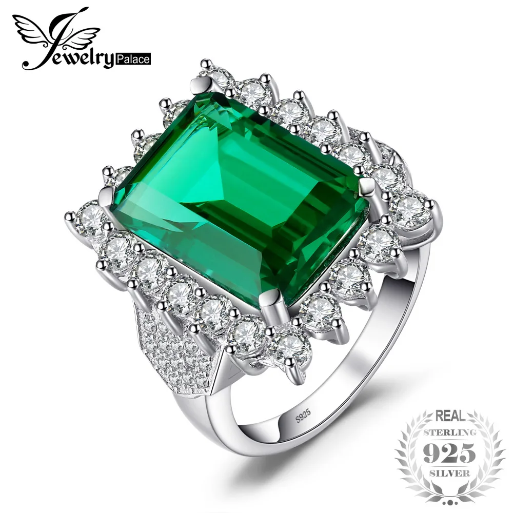 

Brand New 11ct Emerald Ring For Elegant Women 925 Solid Sterling Silver 2014 Style Luxury Wedding Bride Jewelry Set Wholesale