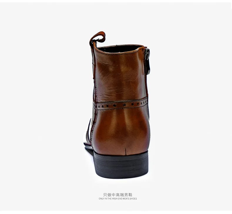 Новые зимние кожаные ботильоны мужские кожаные ботинки деловая обувь мужские ботинки челси из воловьей кожи в стиле ретро мужские угги ручной работы