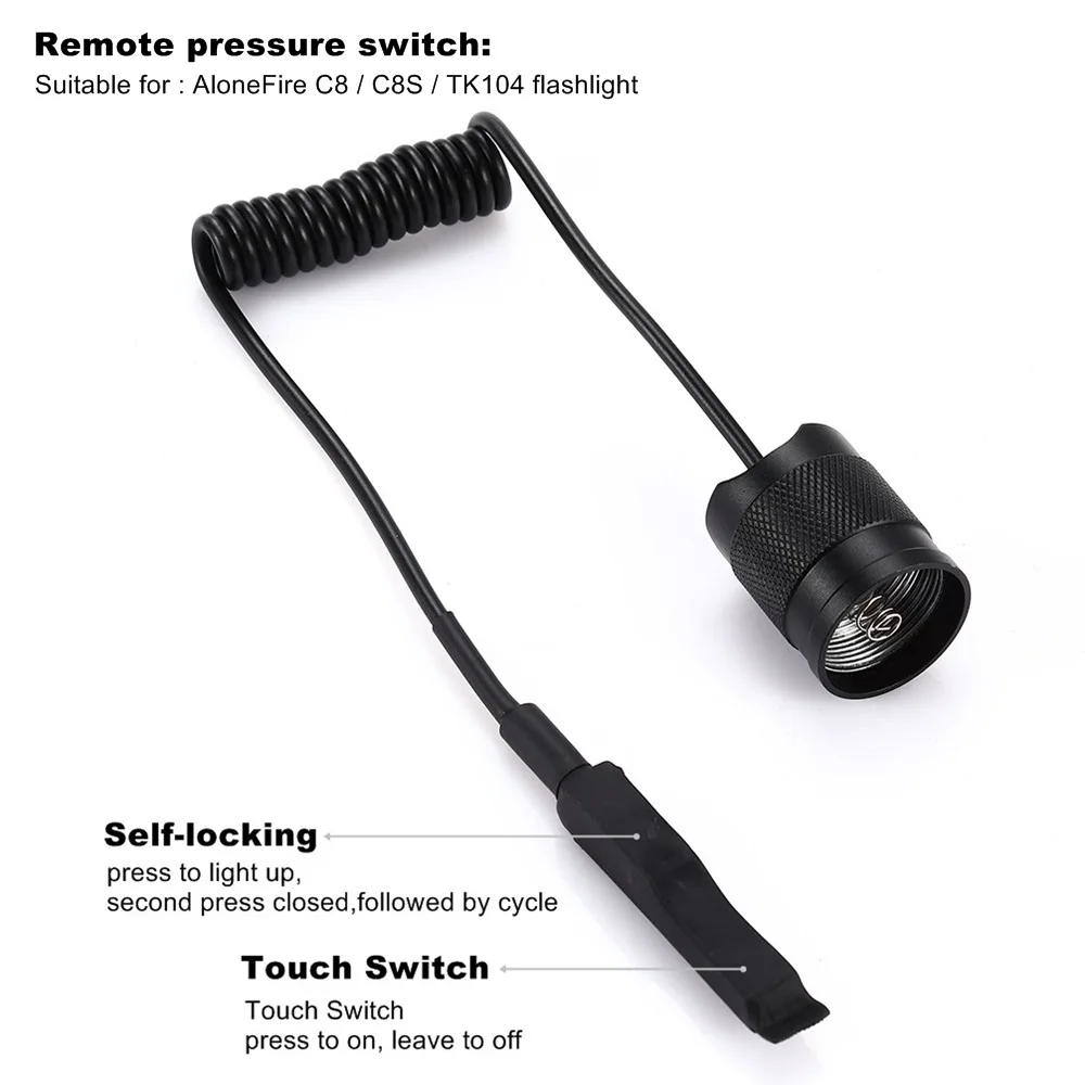 Светодиодный тактический фонарик AloneFire C8 CREE XM L2 U3 T6 фонарь для наружного
