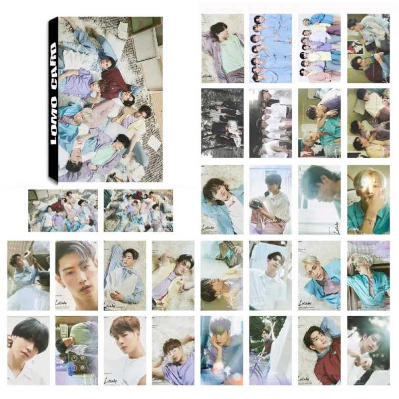 

30pcs/lot GOT7 Lomo Phonto Cards Jackson Wang Mark Tuan Park Jin Young BamBam YoungJae JB Kim Poster Set Fans Kpop Poster card