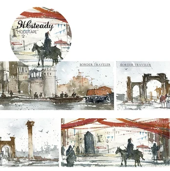 

Moodtape washi tape Border Traveler Scrapbooking Album diy handmade decoration sticker masking tape paper