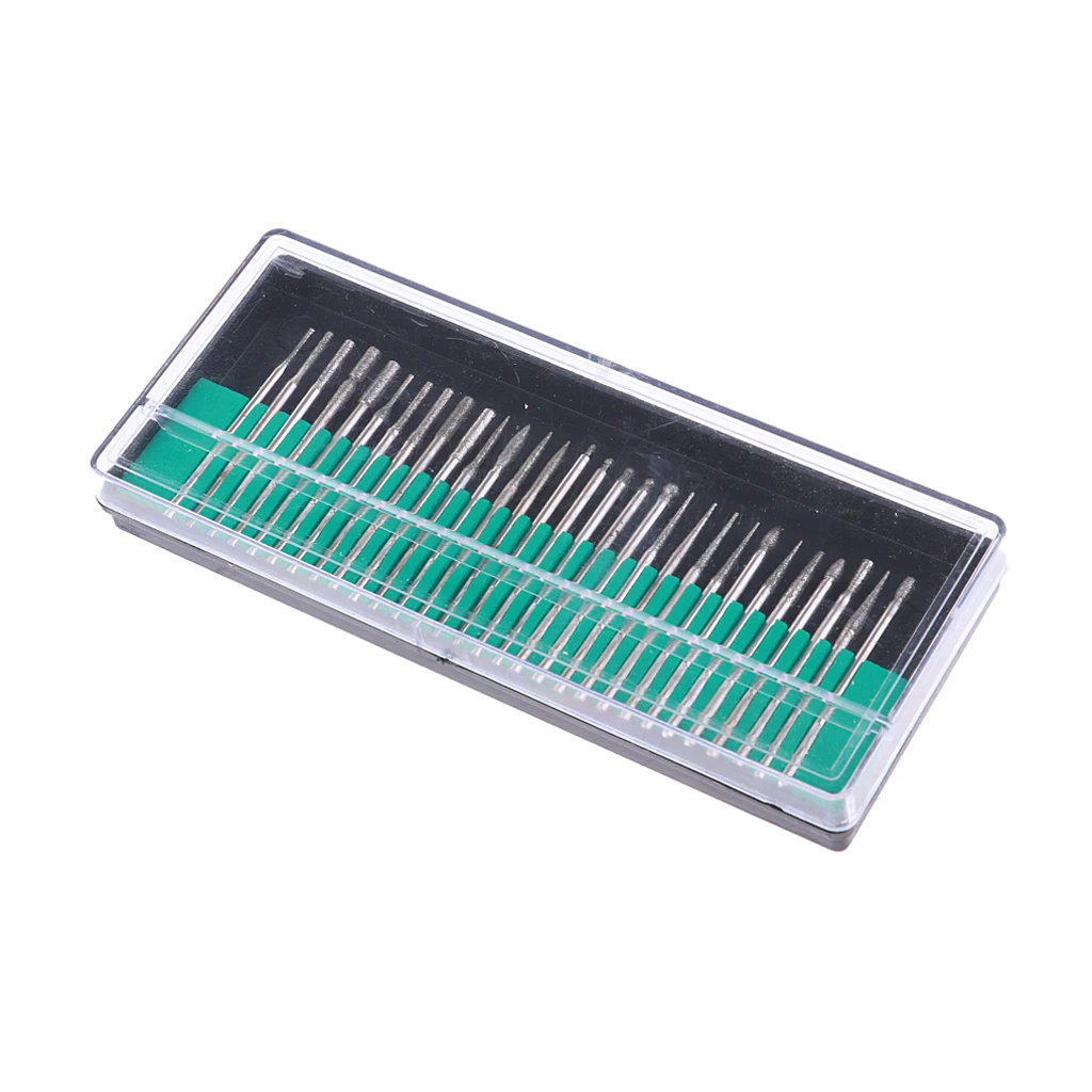 30pcs Emery Electroplating Grinding Head Grinding Needle Sets for Carved / Abrasive Gundam Model Tools