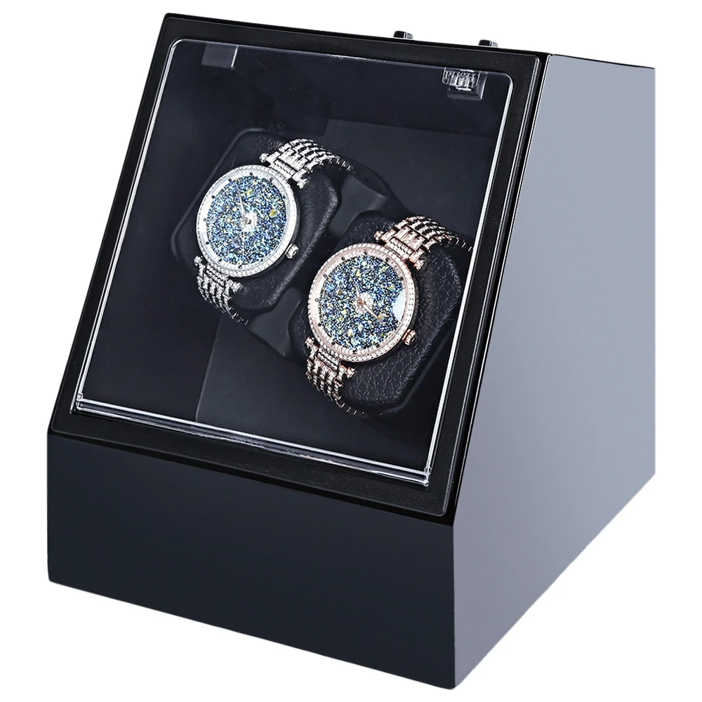 Prix pour En bois Montre Automatique Enrouleur Auto Silencieux Remontoir Irrégulière Forme Couvercle Transparent Montre-Bracelet Boîte avec US Plug Prix pour En bois Montre Automatique Enrouleur Auto Silencieux Remontoir Irrégulière Forme Couvercle Transparent Montre-Bracelet Boîte avec US Plug