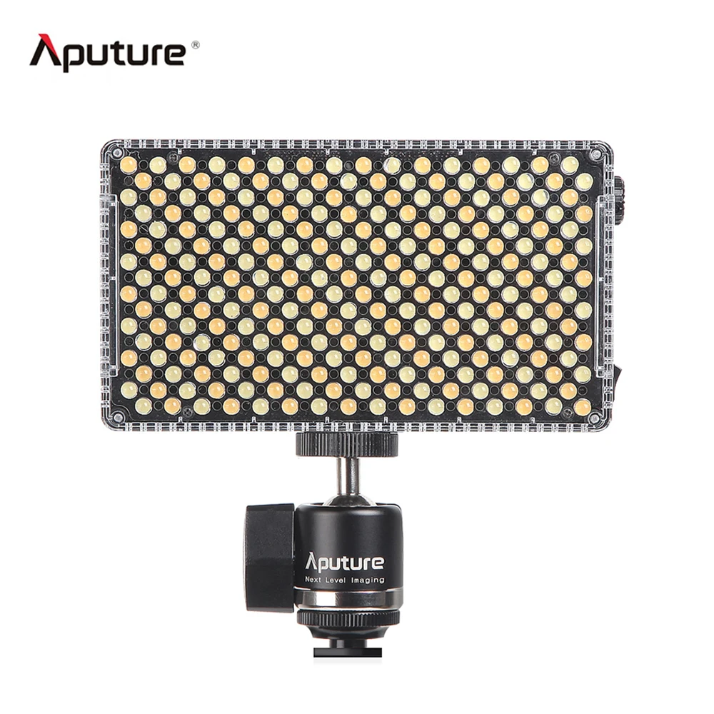 Aputure AL-F7 портативная Светодиодная лампа для освещения видео панель 3200 K-9500 K Цветовая температура CRI95+ 256 шт светодиодный накамерный светодиодный светильник