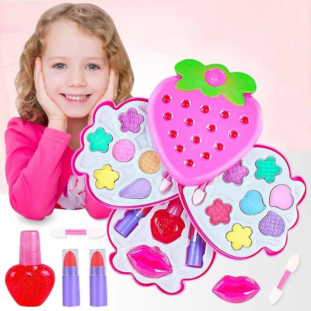 Safe Non toxic Children's Cosmetics Set DIY Makeup Pretend Play Toys