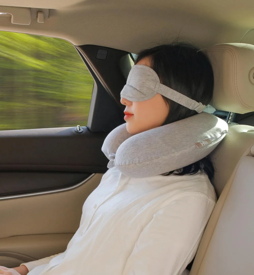 Xiaomi Mijia 8H U Shape Memory Foam Neck Protective Pillow Antibacterial Portable Cushion Lunch Break Pillows for Office Flight (5)