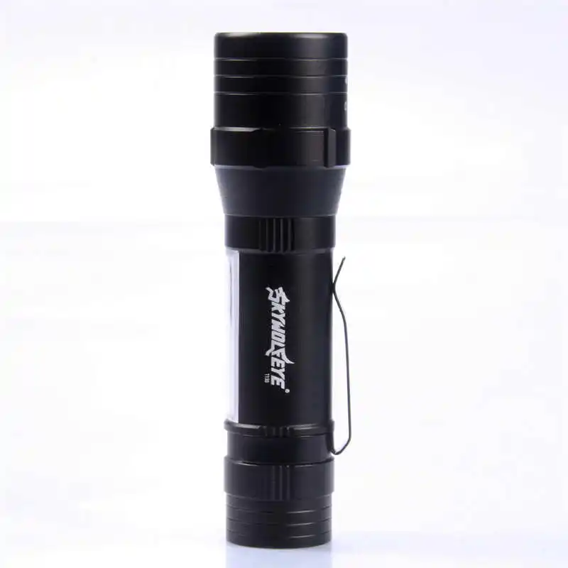Sky Wolf Eye T6+COB 4-Modes led flashlight 18650 Usb Rechargeable LED Flashlight Torch Bright powerful led flashlight #4S3  (3)