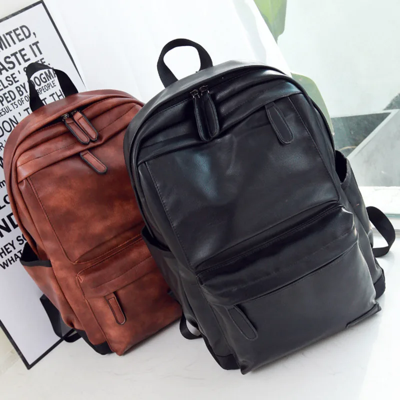 

Man Travelling Bag Pu laptop travel leather women Computer anti theft Backpack men mochila kanken bagpack school bags backpacks