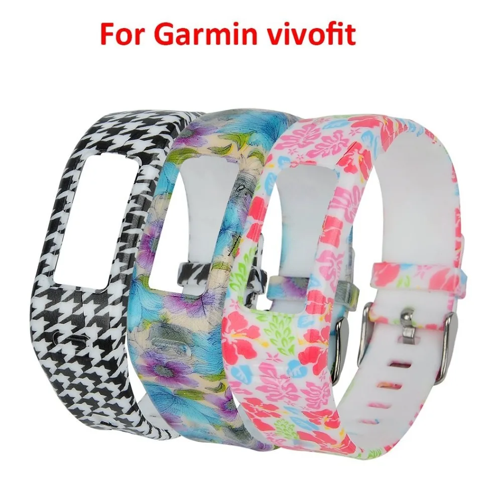  (JM1PTHS) 3 шт./лот HB4029 Замена Резиновая Лента с Зажимами для Garmin Vivofit Браслет Браслет Без Tracker 