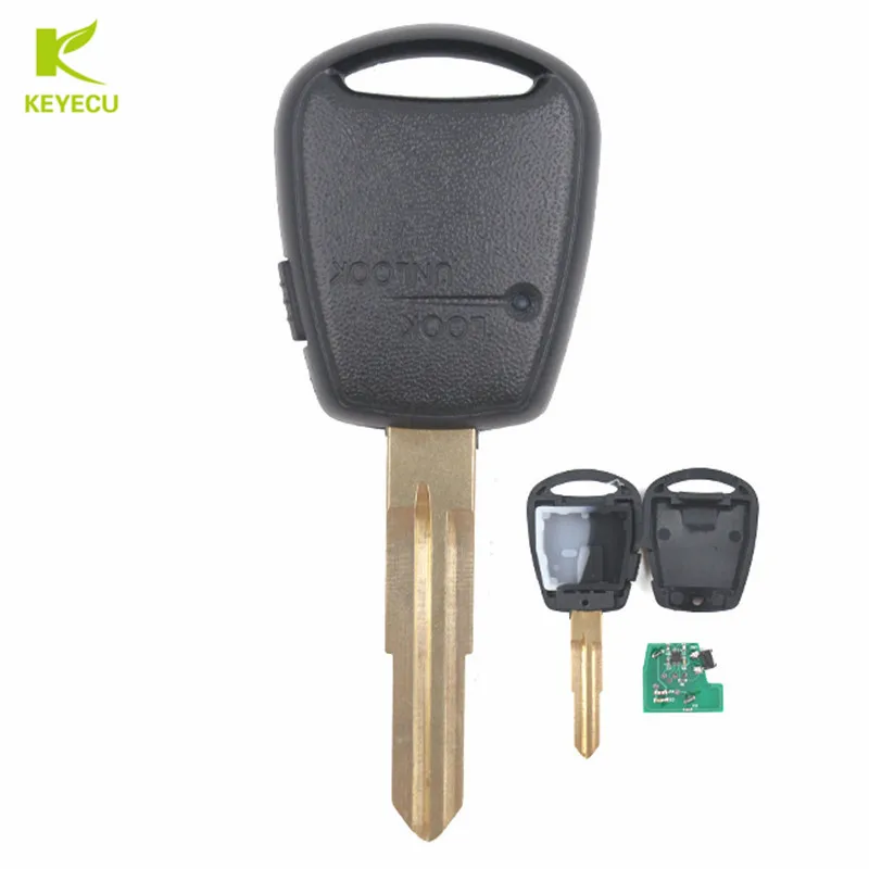 

KEYECU Remote Car Key Fob Side 433MHz 1 Button ID46 Chip for Hyundai Accent 2006-2010 Uncut HYN12 Blade , No Light After Market
