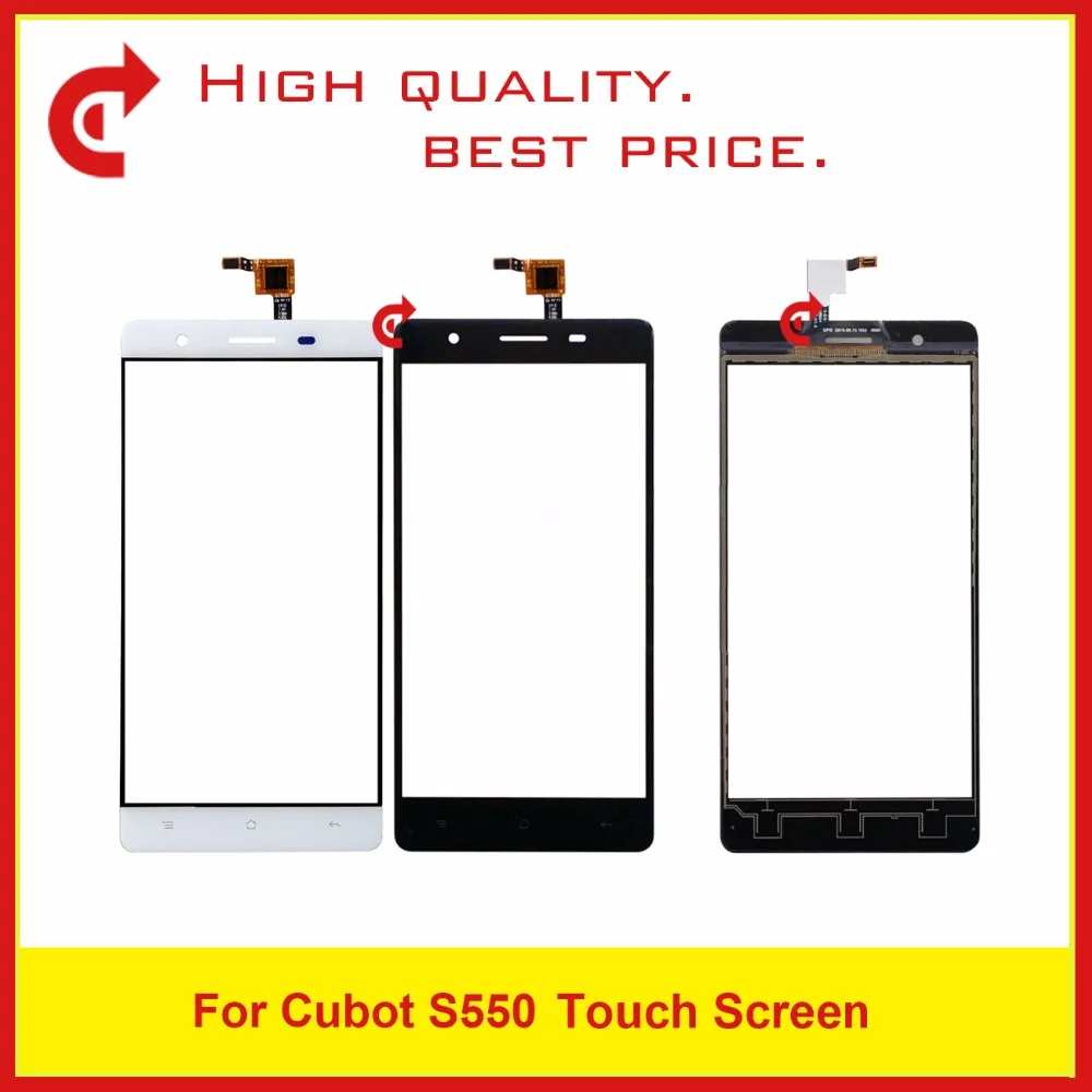 Высокое качество 5," для Cubot S550 дигитайзер Сенсорная панель сенсорная внешняя стеклянная линза для Cubot S550 Touchscren Замена