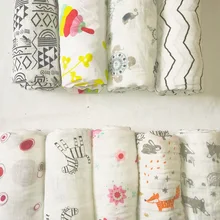 Buy Muslin Swaddle Blankets Soft 100% Cotton Swaddle for Newborn Baby Bath Towel Swaddle Blankets Baby Wrap Gauze Photography Free Shipping