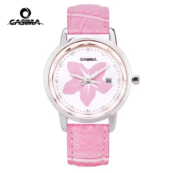 CASIMA Luxury Brand Women Watches Fashion Calendar Ladies Quartz Wrist Watch Waterproof Leather Clock Saat 2017 Relogio Feminino zivok fashion brand women bracelet watch red long leather lovers quartz wrist watches clock relogio feminino women s watches