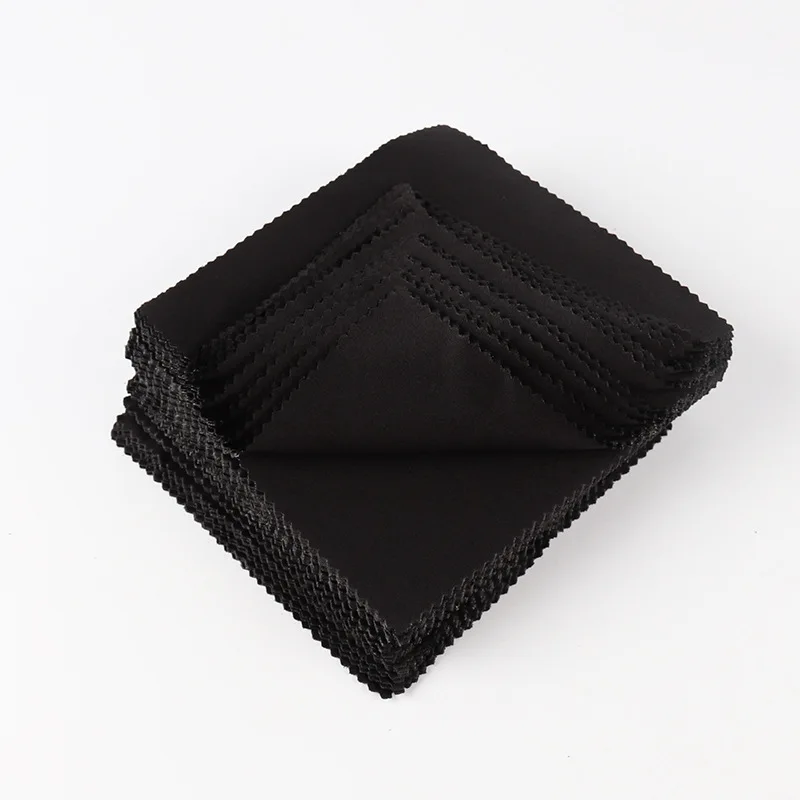 Black Micofiber eyeglasses cleaning cloth colorful cotton glasses cloth
