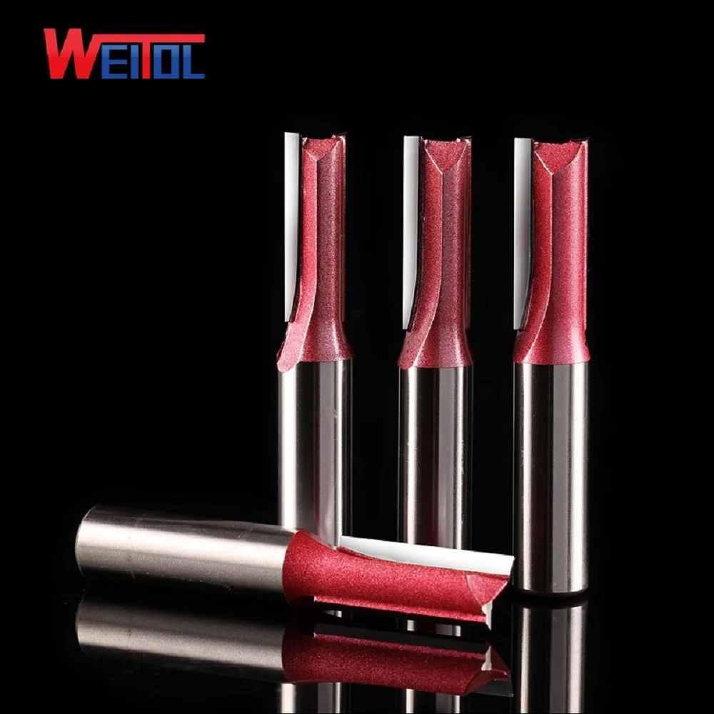 Weitol 1 шт. 1/2 дюйма двойные канавки метрические прямые биты деревообрабатывающие