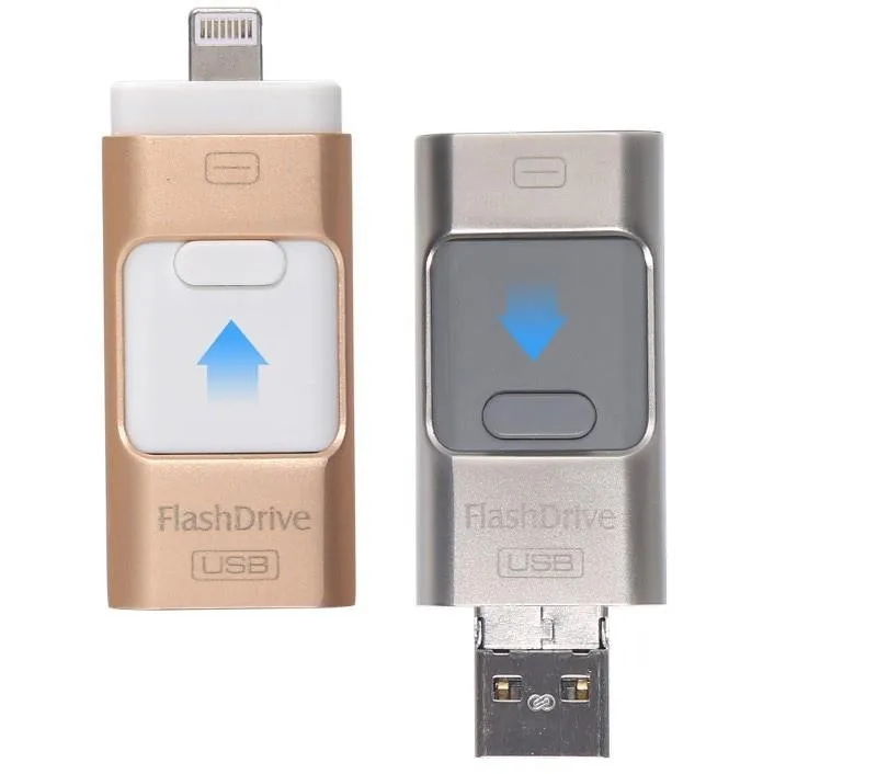 Для iPhone 6 6 S плюс 5 5S Ipad ручка привода HD Memory Stick двойного назначения мобильного OTG Micro USB flash Drive 8 ГБ 16 ГБ 32 ГБ 64 ГБ