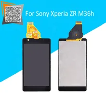 Original LCD Screen For Sony Xperia ZR M36h M36 C5503 C5502 Full LCD Display + Touch Screen Digitizer Assembly