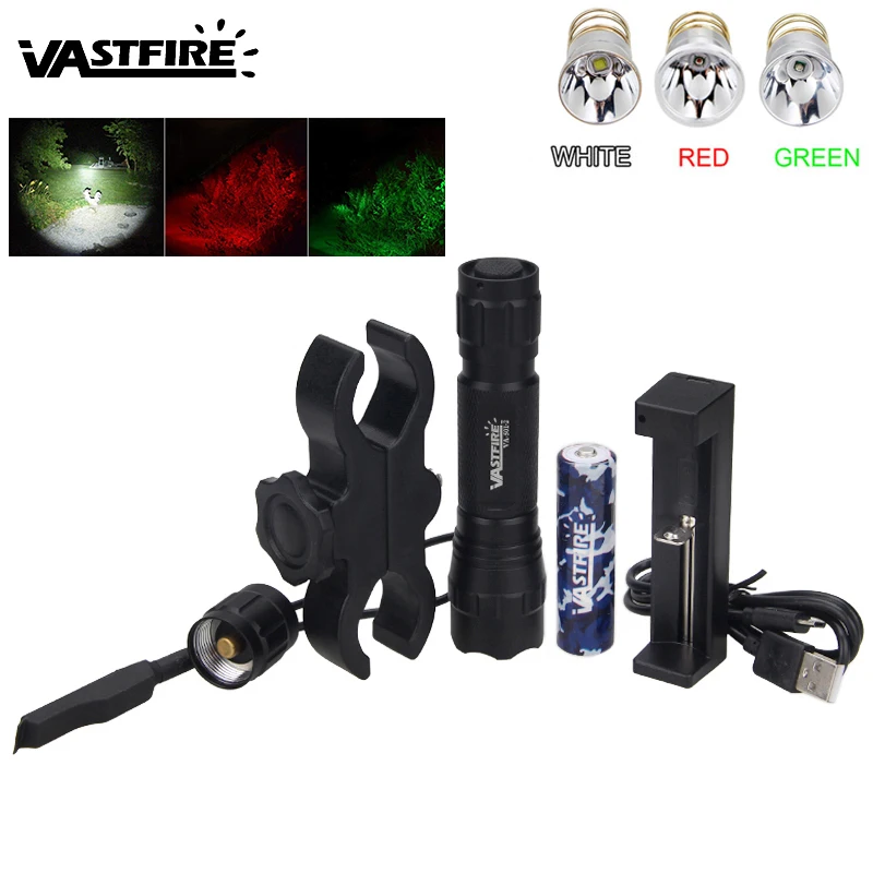 Hunting Light Kit 1000 Lumens Outdoor Tactical Camping Torch with 3