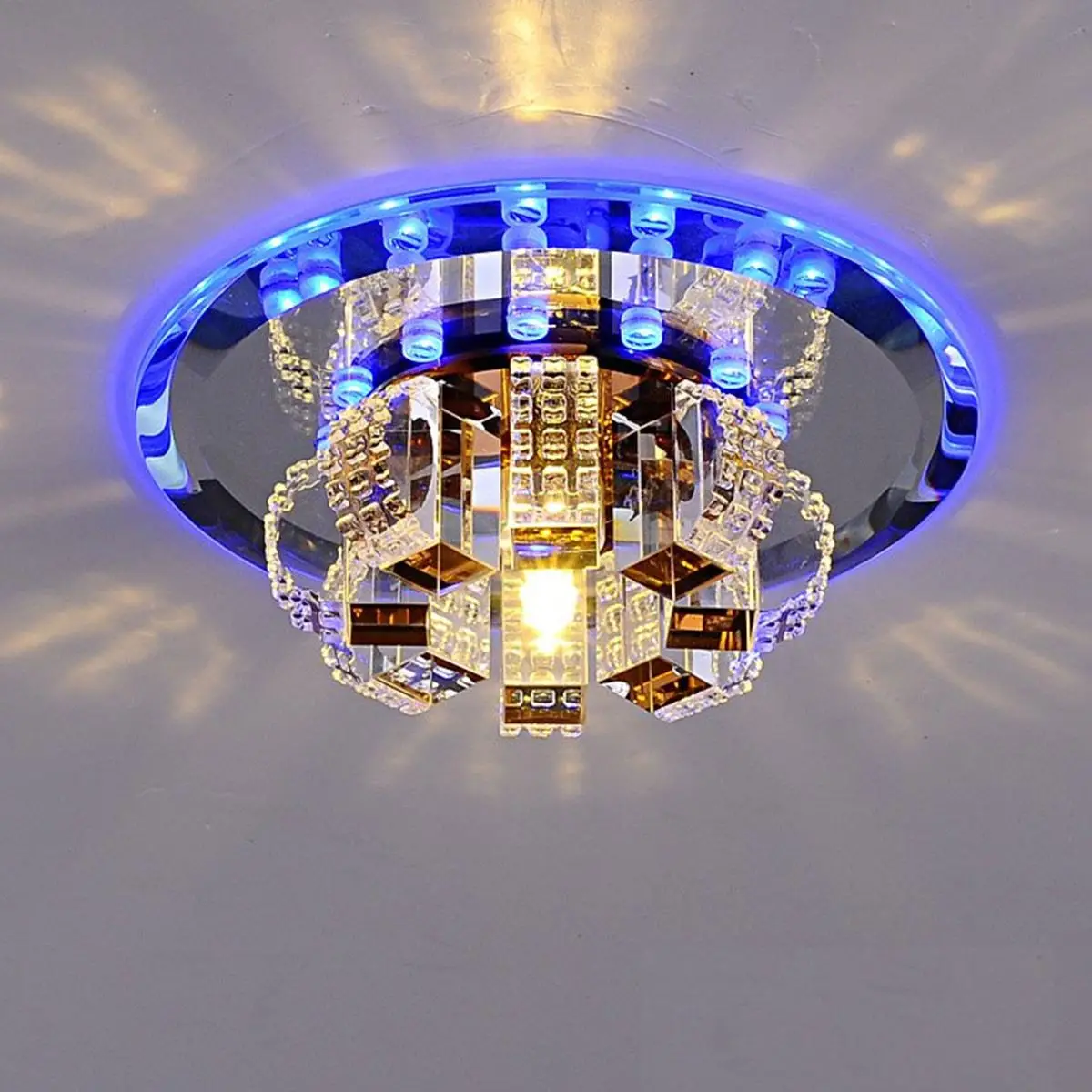 

3W Modern Crystal LED Ceiling Light Fixture Home Decor AC220-240V