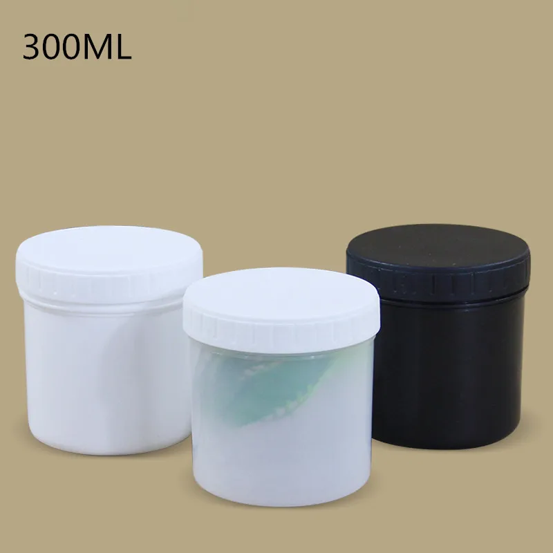 

1PCS Refillable Bottles Plastic Empty Makeup Jar 300ML 350ML Food Grade Container with inner lid for Cream/Lotion/Cosmetic