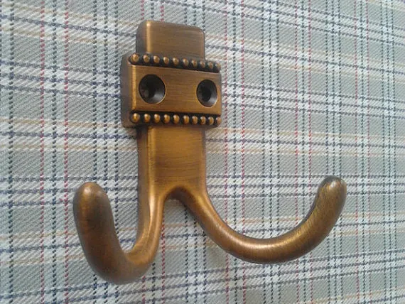 brass wall hook rack