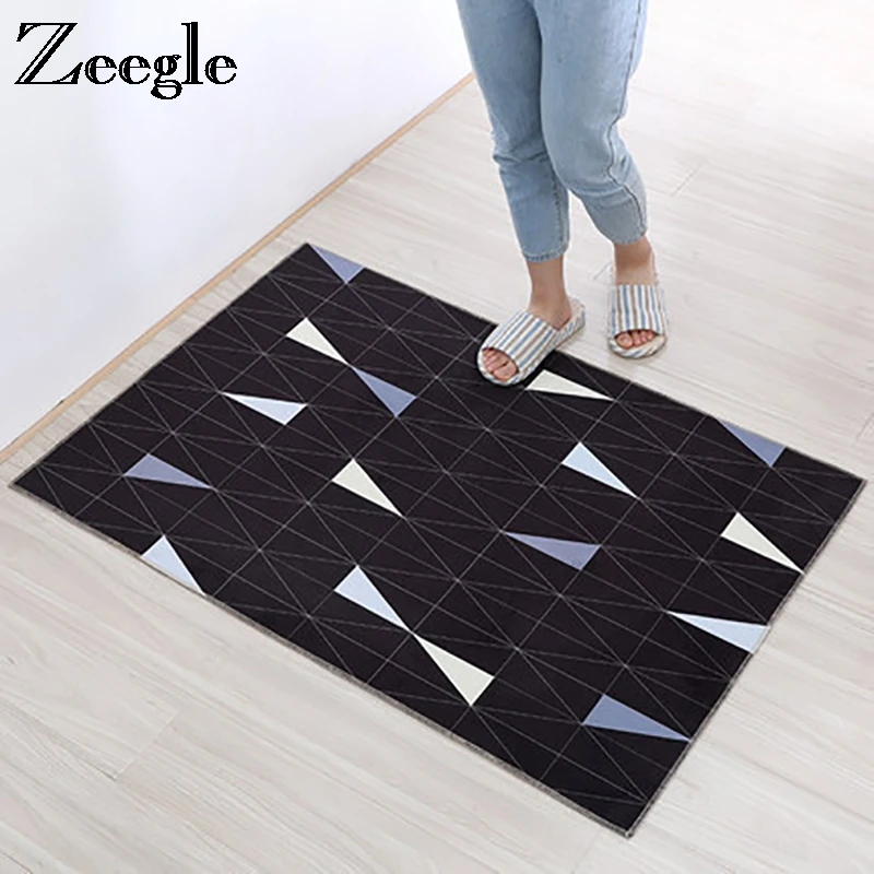 Zeegle Geometric Floor Mat Home Entrance Doormat Outdoor Rugs Non