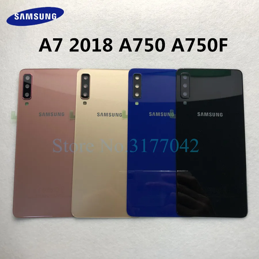 

A7 Back Glass For Samsung Galaxy A7 2018 A750 A750F SM-A750F A750GN-DS Battery Cover Rear Door Housing