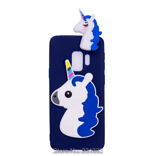 Мягкий чехол из ТПУ C ku 3D с единорогом для Samsung Galaxy S9 PLUS S7 EDGE S8 J310 J510 J710 NOTE 8 Note8