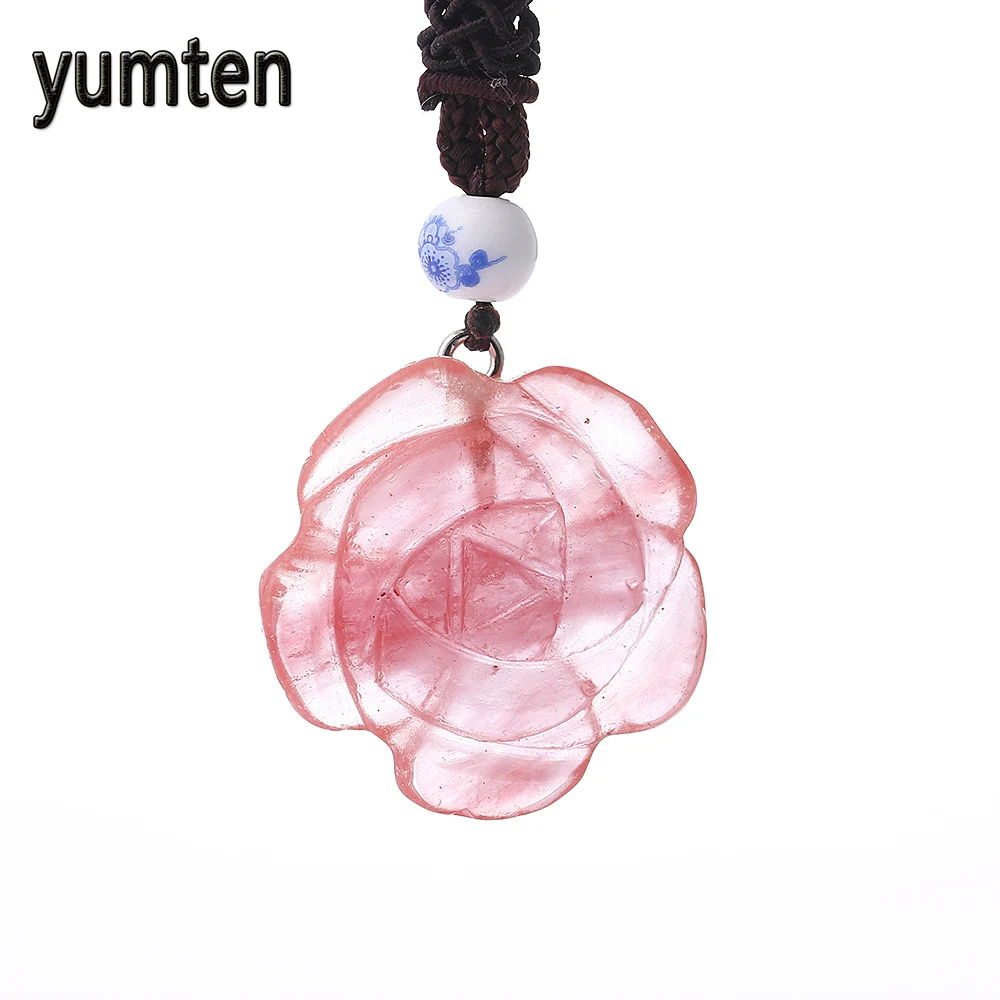 Женское колье с подвеской в виде цветка Yumten Rose изысканное ювелирное изделие