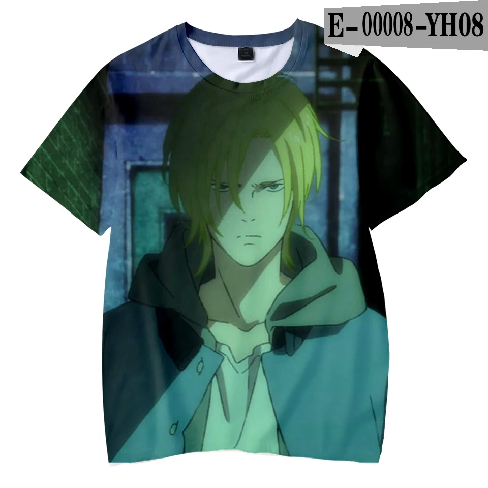 NEW 3D BANANA FISH fashion Tshirt Yellow Kpop Casual hot Style Boys and Girls Tshirts trend Summer Anime Soft Kids Tshirt - Цвет: 3D