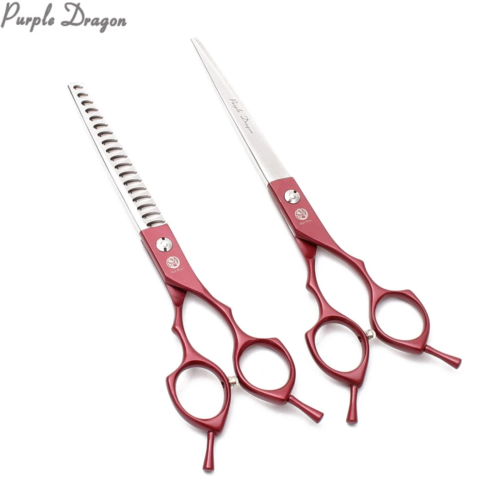 Dog grooming scissors dog grooming scissors kit 6.5" 7" 440C Dog Grooming Scissors Straight Scissors Thinning Shears Professional Pet Animal Shears Z9029